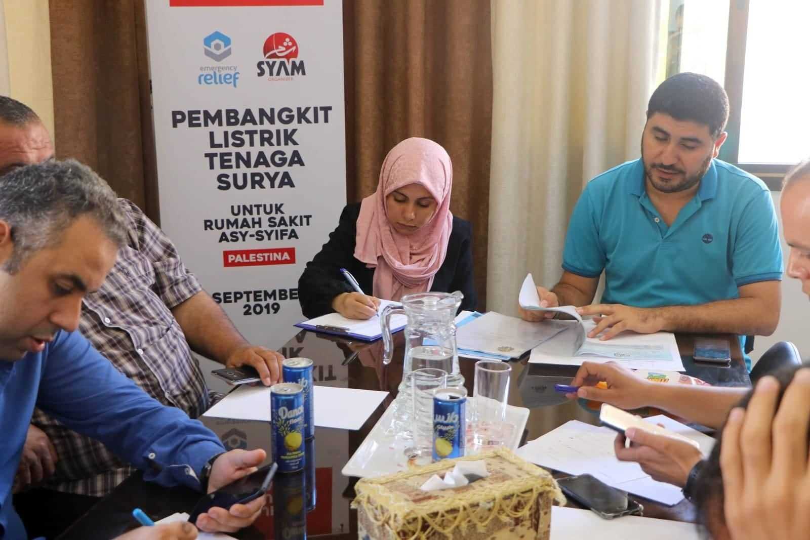 Indonesia Bantu Pengadaan Pembangkit Listrik Tenaga Surya di  RS. Al-Syifa Gaza City, Kementerian Kesehatan Palestina Ikut Saksikan Proses Tender dan Pemilihan Kontraktor