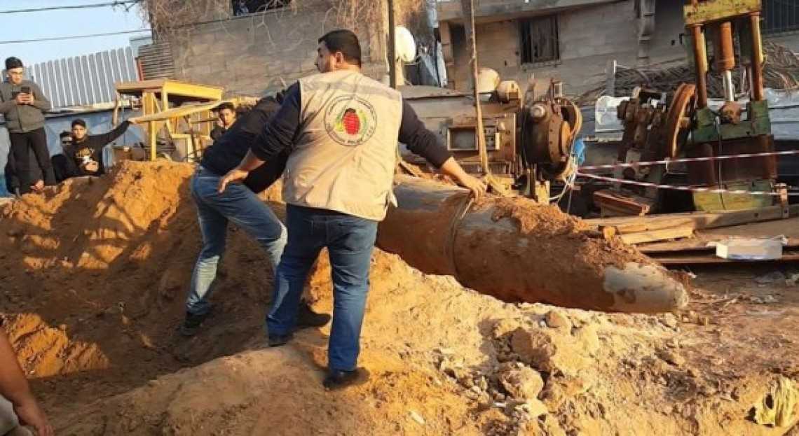 Rudal Seberat 1 Ton Berhasil Dievakuasi dari Sebuah Rumah di Gaza