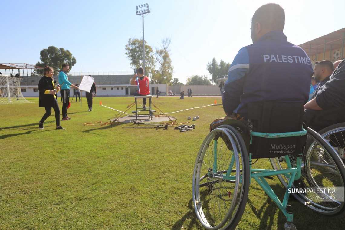 Kementerian Pemuda Palestina adakan kejuaran atletik untuk kaum disabilitas