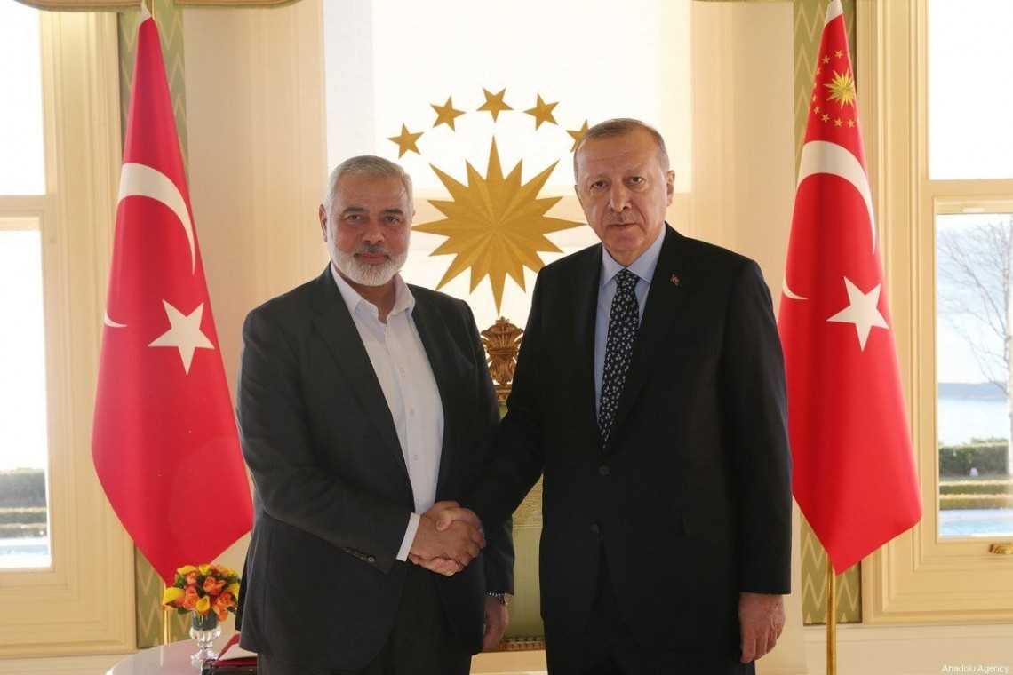 Presiden Turki Bertemu Kepala Biro Politik Hamas