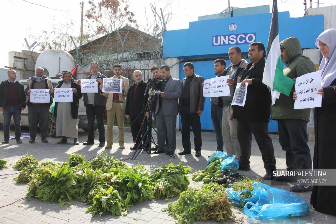 Penyemprotan pestisida Israel membuat petani Gaza alami kerugian sebesar 17 miliar rupiah