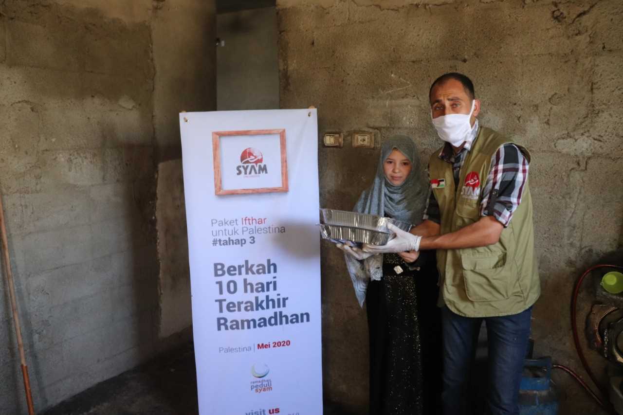 Ini Detail Jumlah Penerima Manfaat Paket Buka Puasa di Gaza oleh Syam Organizer