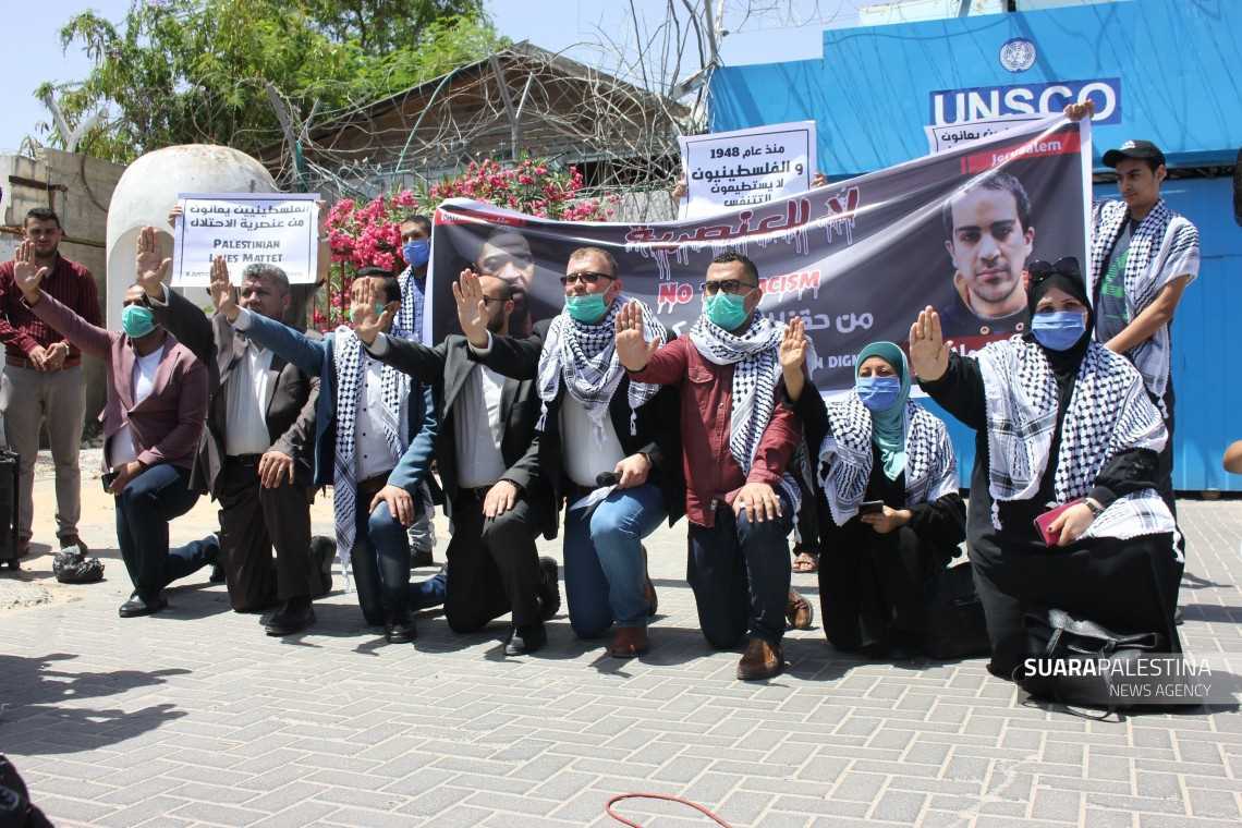 Ikatan Pemuda Palestina Adakan Aksi Solidaritas Kecam Pembunuhan George Floyd