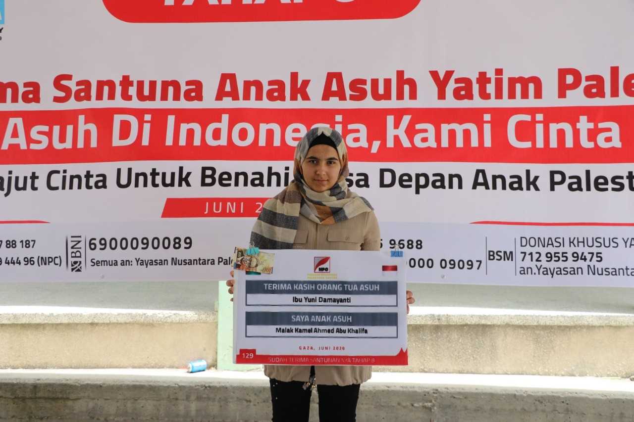 Melalui NPC, 405 Anak Yatim Terima Santunan di Gaza