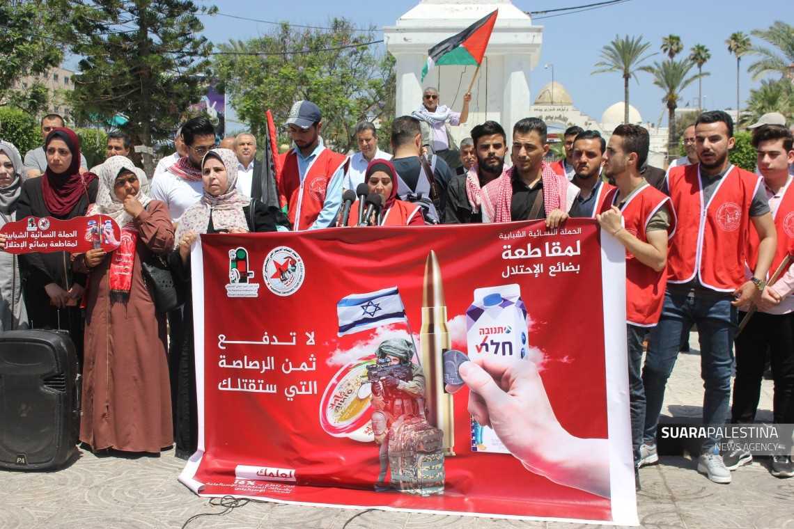 Pemuda Gaza Serukan Boikot Terhadap Produk Israel, “Jangan Bayar Harga Peluru Yang Akan Membunuh Warga Palestina”
