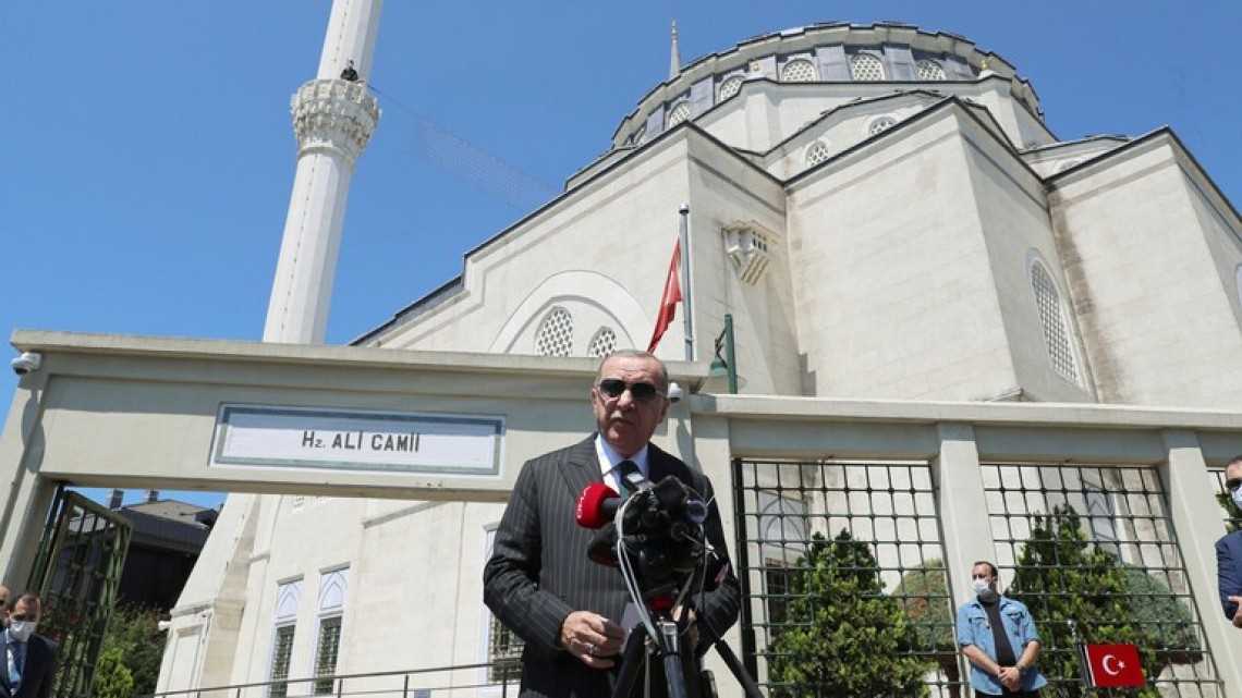 Setelah 85 Tahun  Hagia Sophia Kembali Menjadi Masjid,  Erdogan Serukan Dunia Hormati Kedauatan Turki