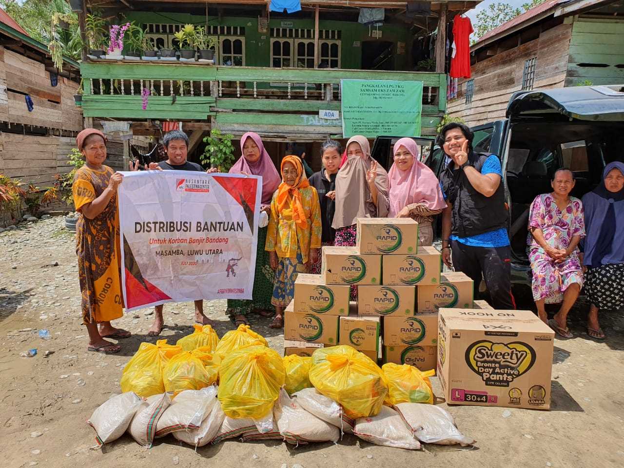 NPC dan LPMI Kerjasama Salurkan Bantuan untuk Masamba
