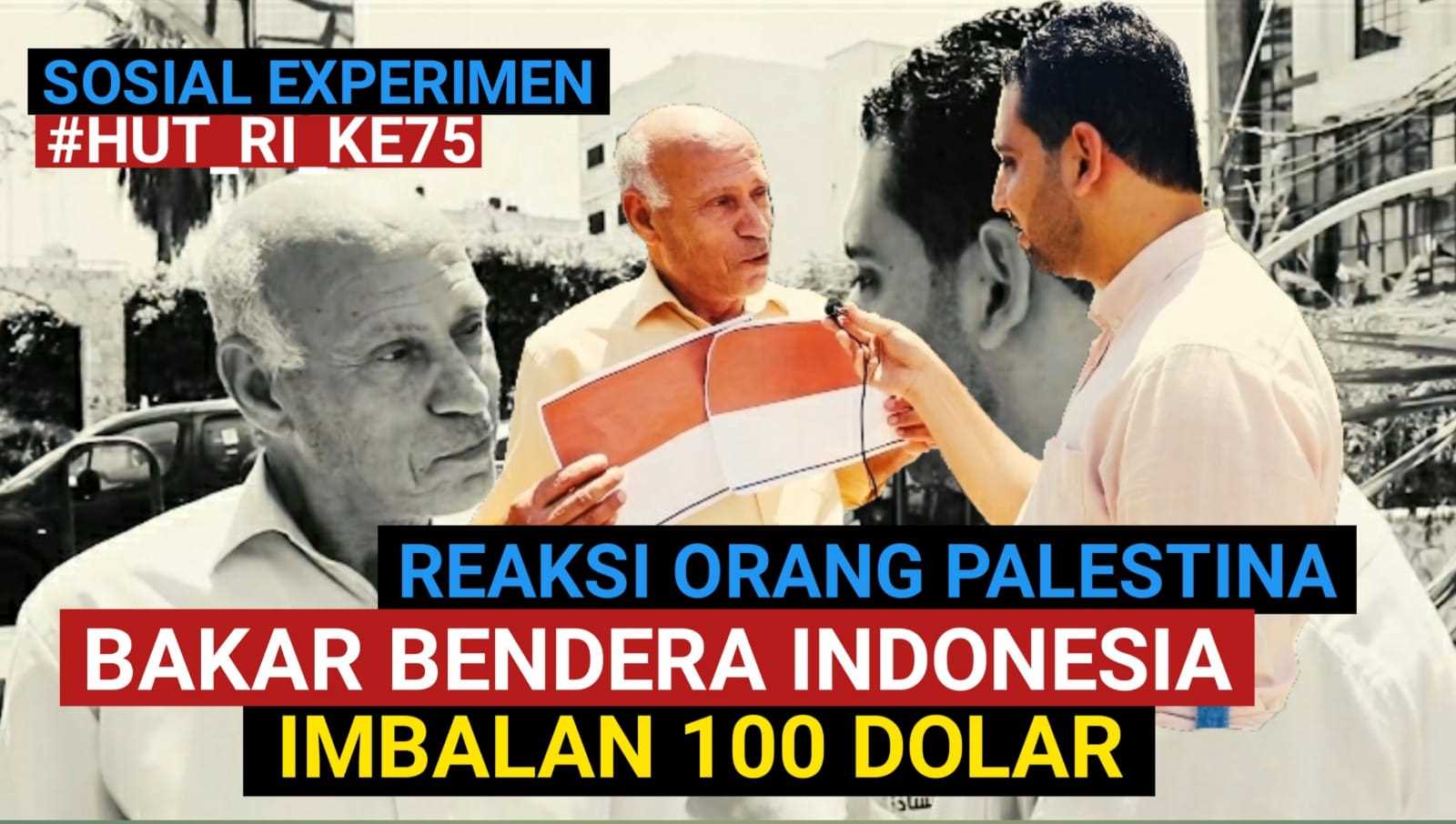 Video Viral… Diminta Bakar Bendera Indonesia, Ini Reaksi Mengejutkan Warga Palestina