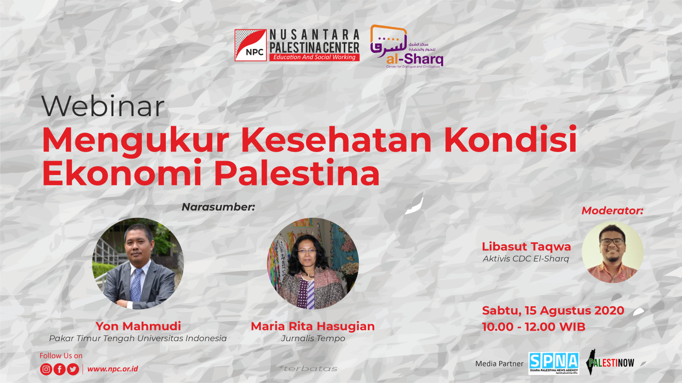 CDC El-Sharq Bersama NPC Gelar Webinar Berskala Nasional Seputar Ekonomi Palestina