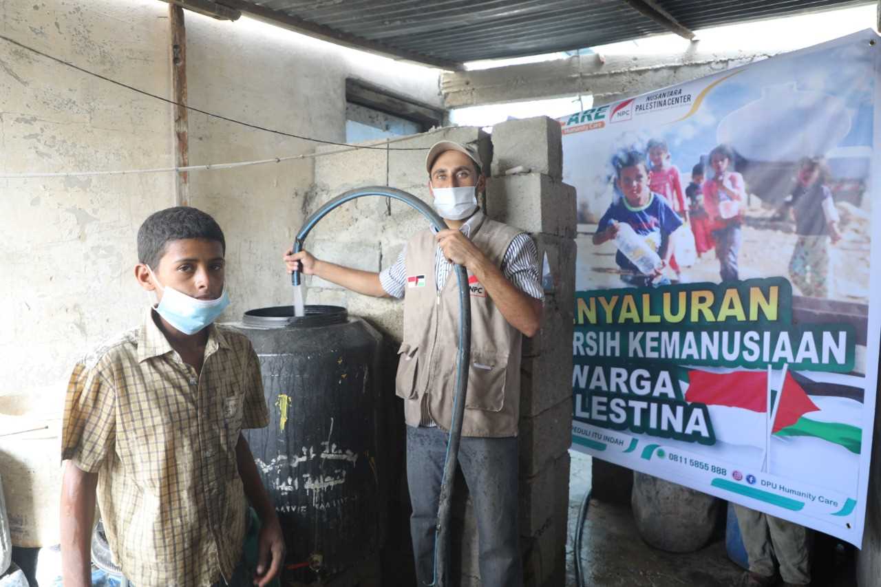 Dapat Dukungan dari HC CARE dan DPU Kaltim, NPC Kembali Salurkan Bantuan Air Bersih ke Gaza