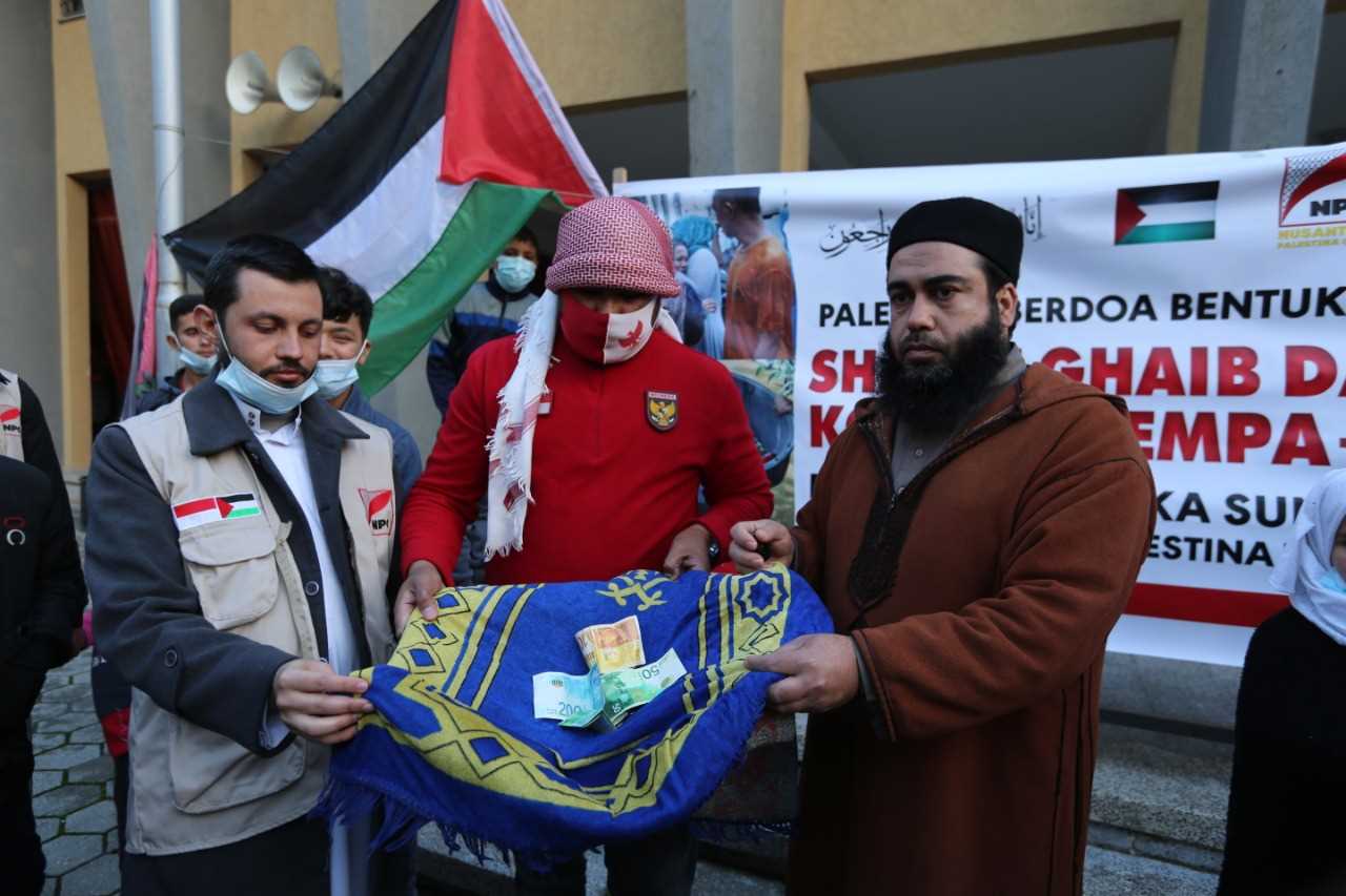 Mengharukan, Usai Doa Bersama, Warga Palestina Galang Dana untuk Korban Gempa Sulbar