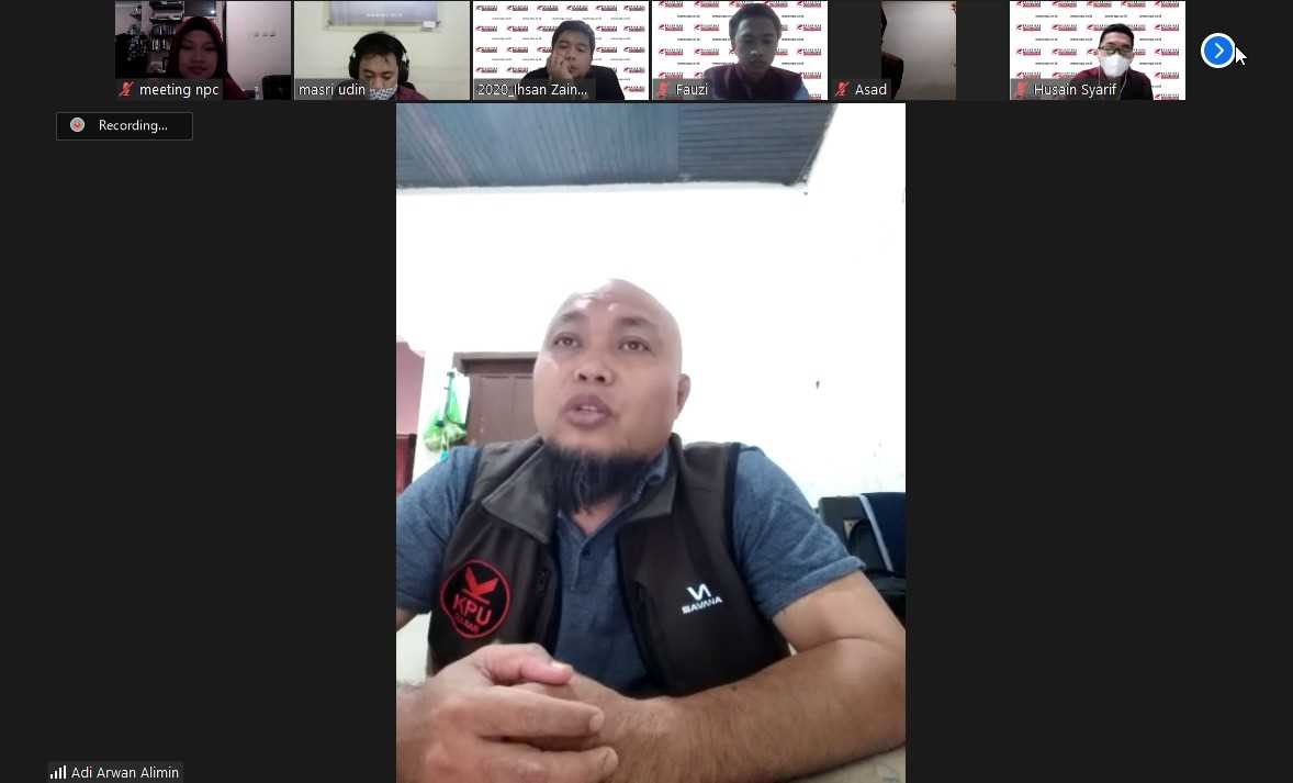 Sharing Session Internal NPC Hadirkan Jurnalis Senior Sulbar