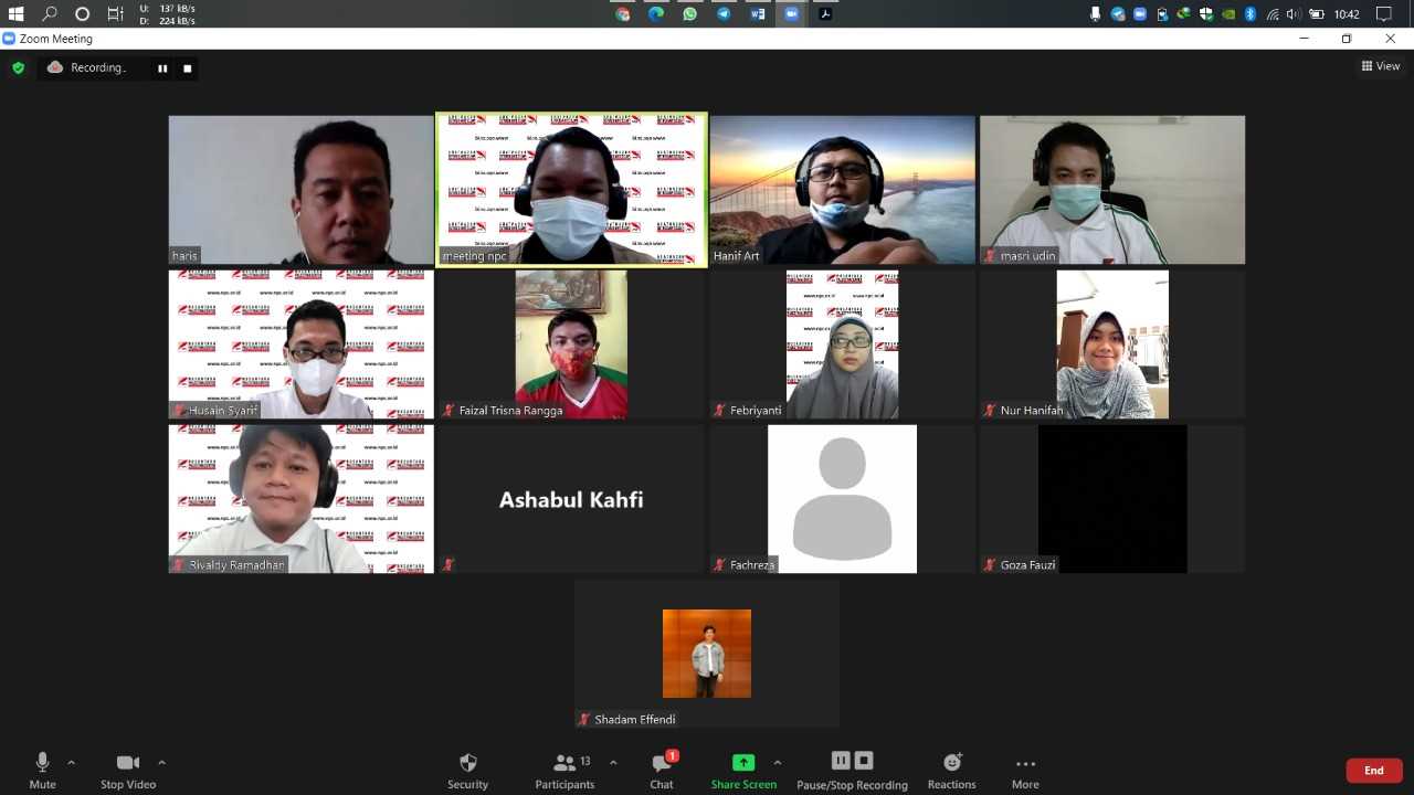 Bahas Digital Marketing, NPC Adakan Kuliah Online Bersama Kak Hanif