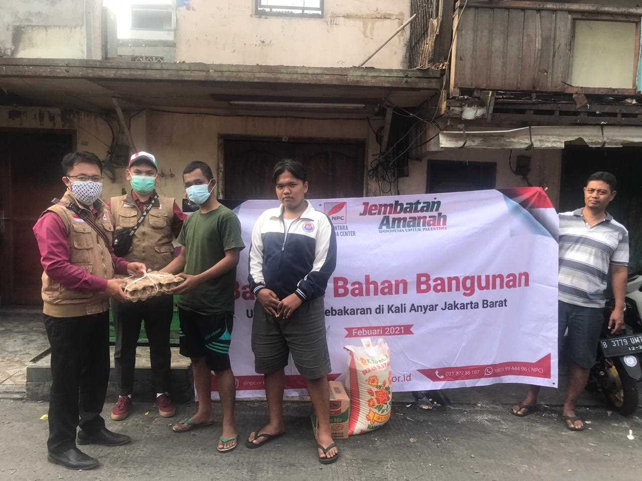 Peduli Korban Kebakaran di Kali Anyar, NPC Salurkan Bantuan Kemanusiaan