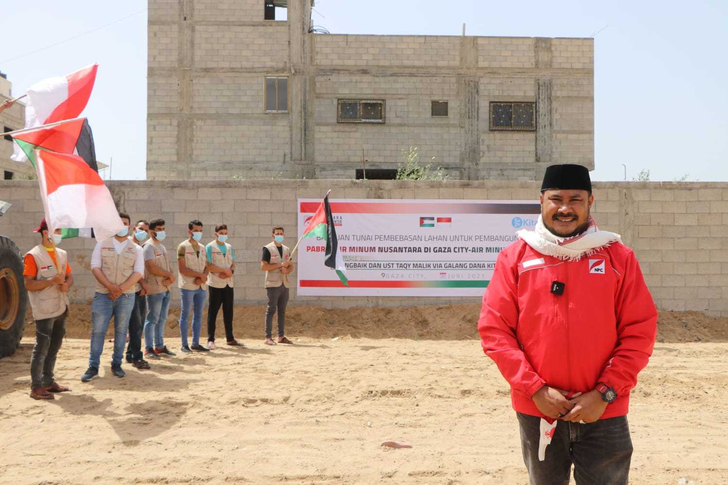 NPC Telurkan Program Wakaf Pabrik Air Minum di Gaza: Peluang Investasi Akherat