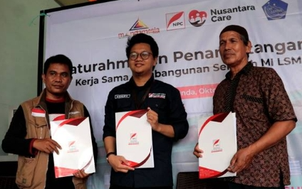 Bantu Madrasah di Paga Malunda, NPC Teken MoU dengan Yayasan Ukhuwah Islamiyyah