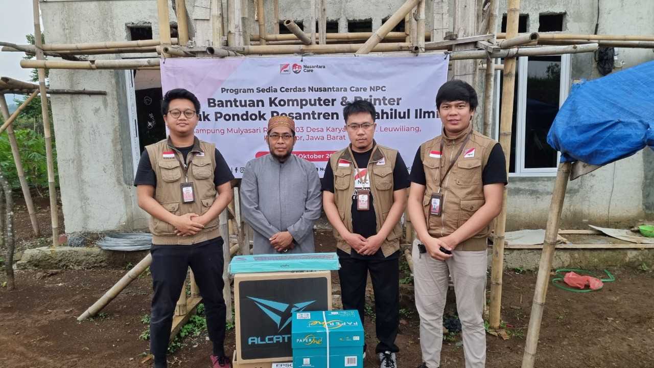 NPC Salurkan Bantuan Komputer untuk Pendidikan di Pondok Pesantren Manahilul Ilmi Bogor