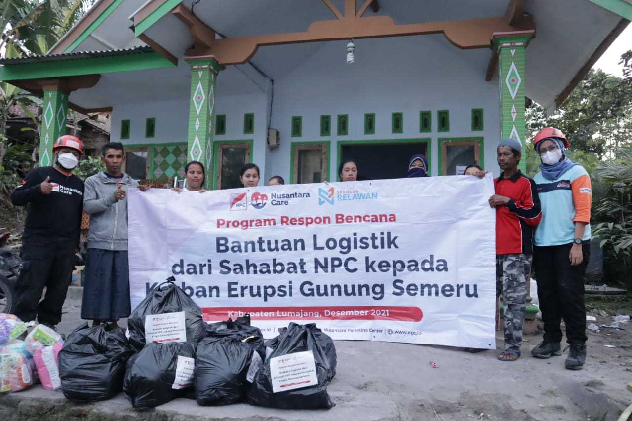 Gerak Cepat, NPC Bantu Korban Erupsi Gunung Semeru