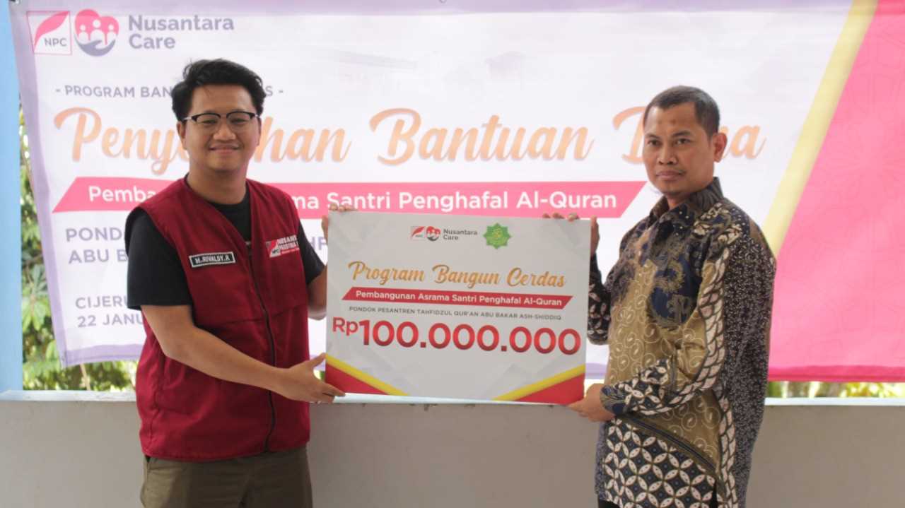 NPC Serahkan Bantuan Pendidikan Rp 100 Juta Rupiah untuk PPTQ Abu Bakar Ash-Shiddiq Cijeruk