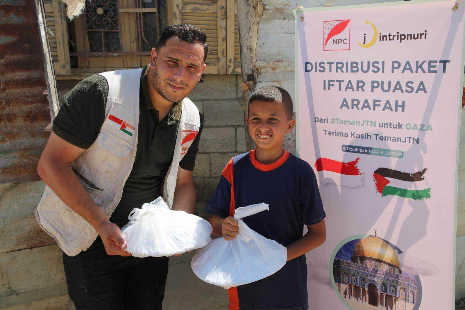Berkah Arafah, Jointripnuri Salurkan 840 Paket Buka Puasa di Gaza