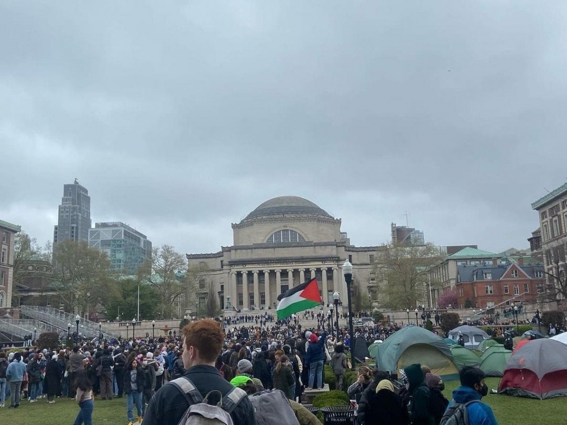 Demo Besar-Besaran Mahasiswa Dukung Palestina Guncang Amerika