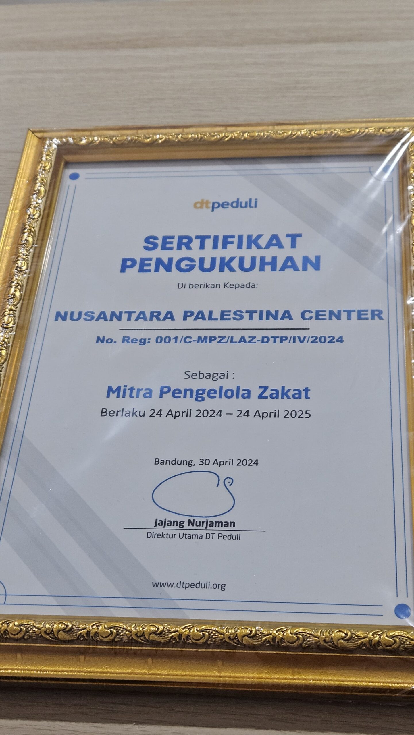 NPC Dikukuhkan sebagai Mitra Pengelola Zakat DT Peduli