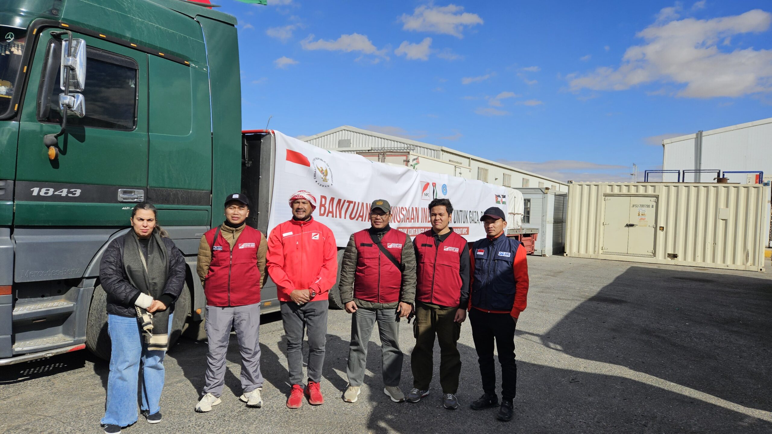 Bantuan Kemanusiaan untuk Gaza: 20 dari 32 Truk Kontainer Gandum dan Sembako Dilepas, NPC Kawal Proses Pengiriman