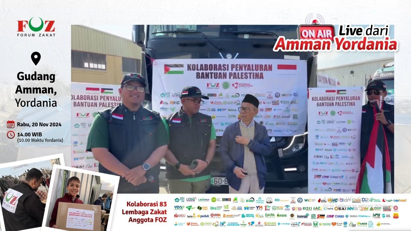 Kolaborasi Kemanusiaan: 8.848 Paket Bantuan dari 83 OPZ Resmi Menuju Gaza Utara
