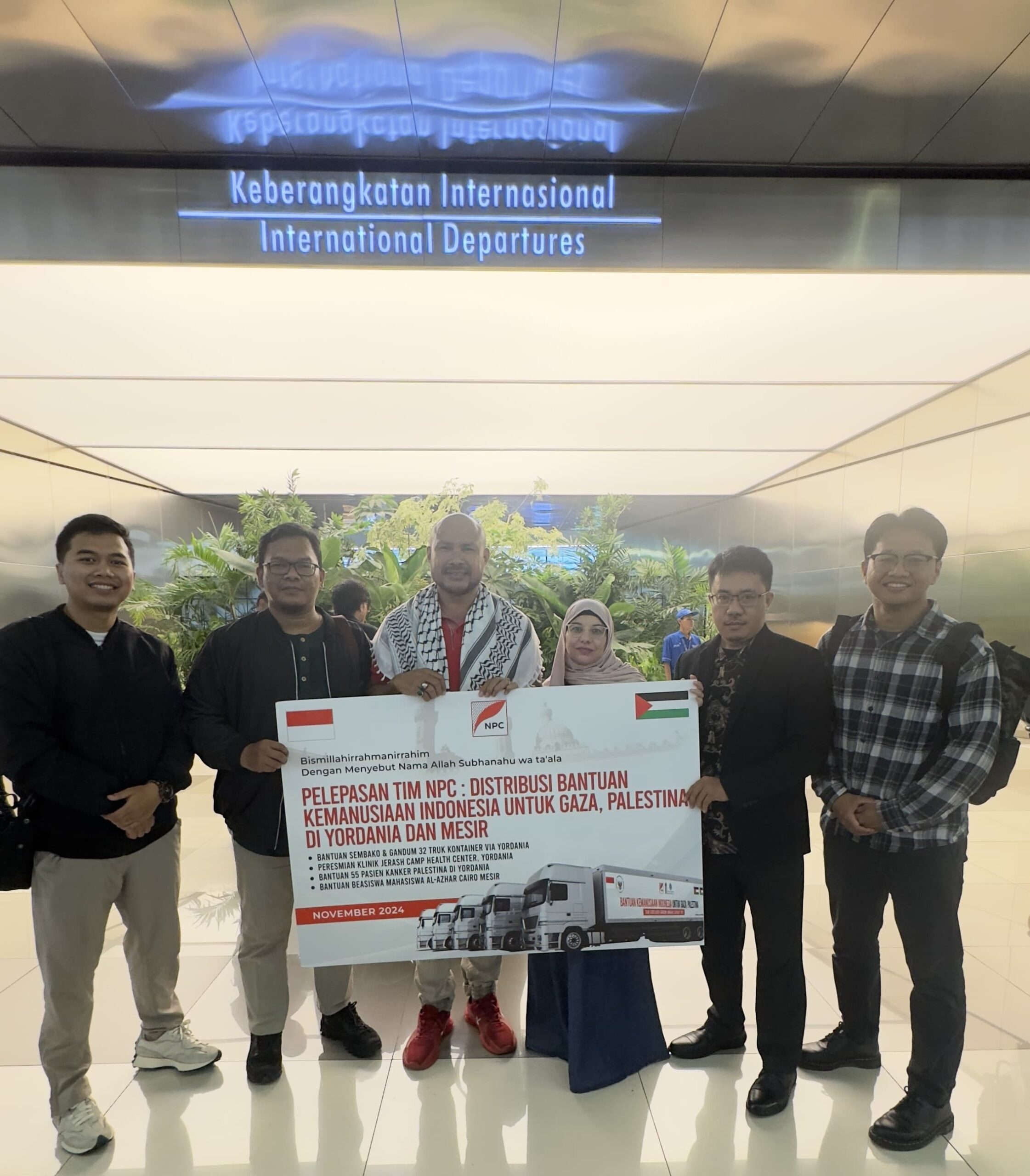 NPC Kirim 32 Truk Bantuan ke Gaza dan Dukung Mahasiswa Palestina di Mesir