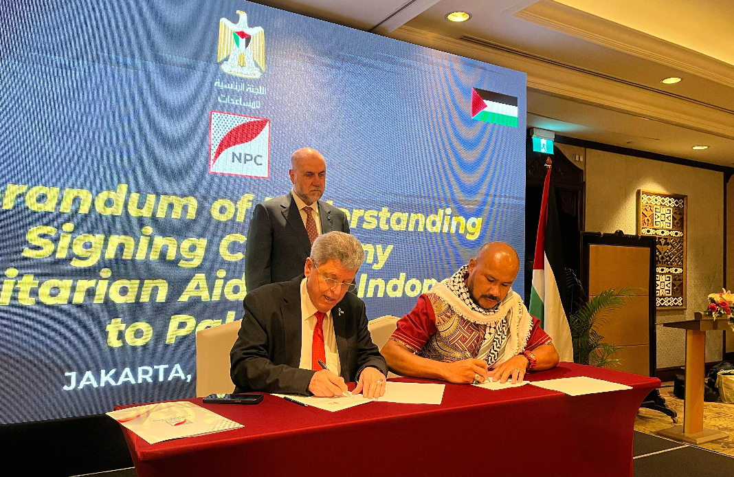 MOU Bantuan Kemanusiaan Rp 1 Miliar untuk Warga Palestina di Tepi Barat, NPC Dapat Apresiasi dari Penasihat Presiden Mahmoud Abbas