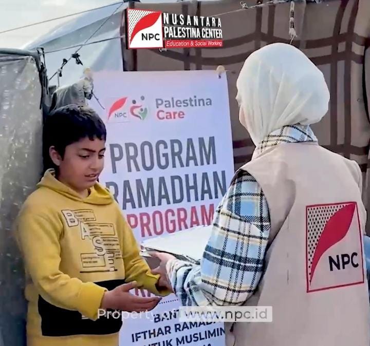 2.500 Porsi Makanan Berbuka Puasa Dibagikan NPC untuk Warga Gaza