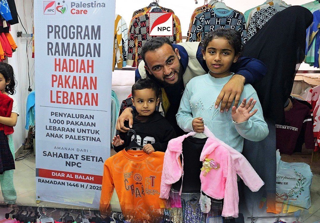 Di Tengah Konflik Akibat Perang, NPC Hadirkan Kebahagiaan Lebaran untuk 1000 Anak Gaza