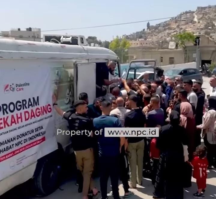 Hadiah Iduladha dari Indonesia: NPC Bagikan Daging di Palestina