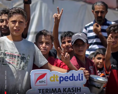 Lebih dari 2.000 Pengungsi di Gaza Terima Bantuan Pangan dari NPC dan DT Peduli