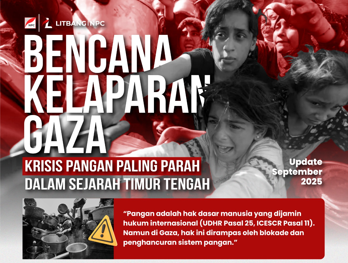Infografis: Bencana Kelaparan Gaza – September 2025