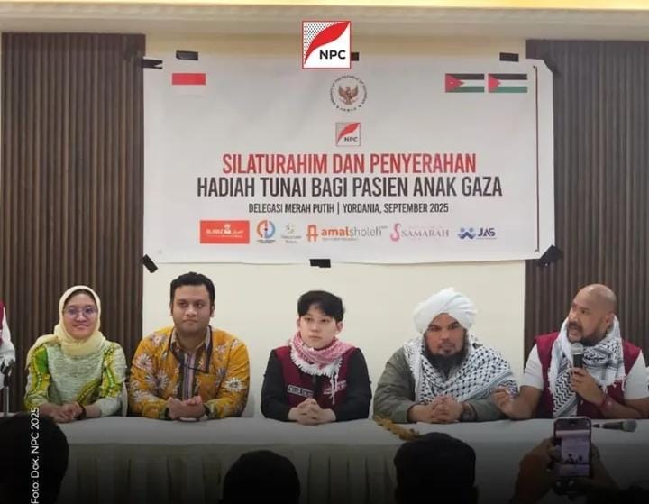Aksi Kemanusiaan Delegasi Merah Putih Salurkan Bantuan Tunai untuk 167 Anak Gaza Penderita Kanker di Yordania