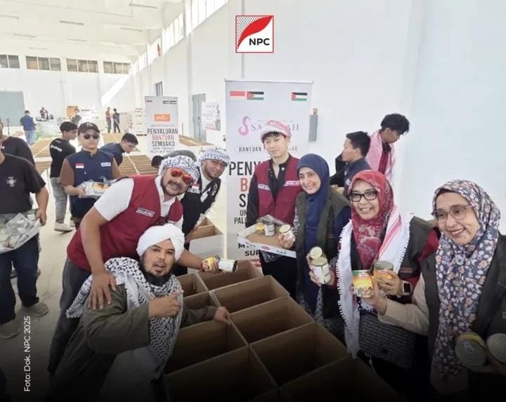 Delegasi Merah Putih NPC Distribusikan 1.250 Paket Sembako untuk Pengungsi Palestina di Yordania