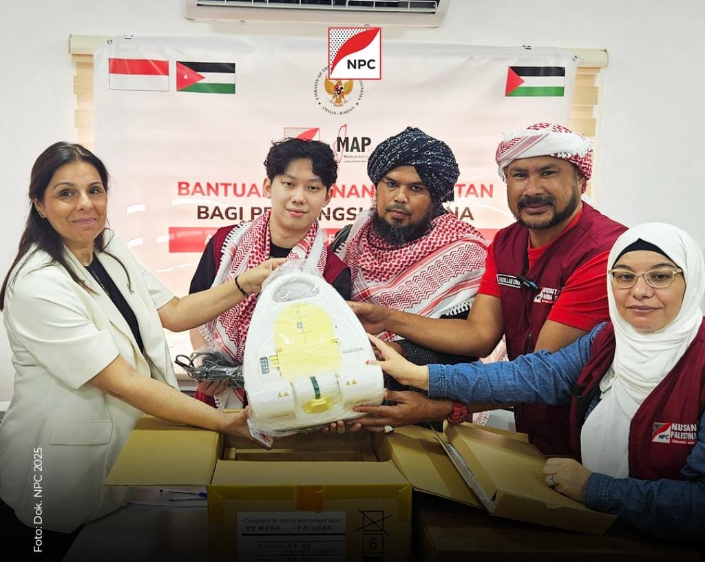Perkuat Misi Kemanusiaan: NPC Serahkan Bantuan Alat Kesehatan untuk Pengungsi Palestina di Yordania