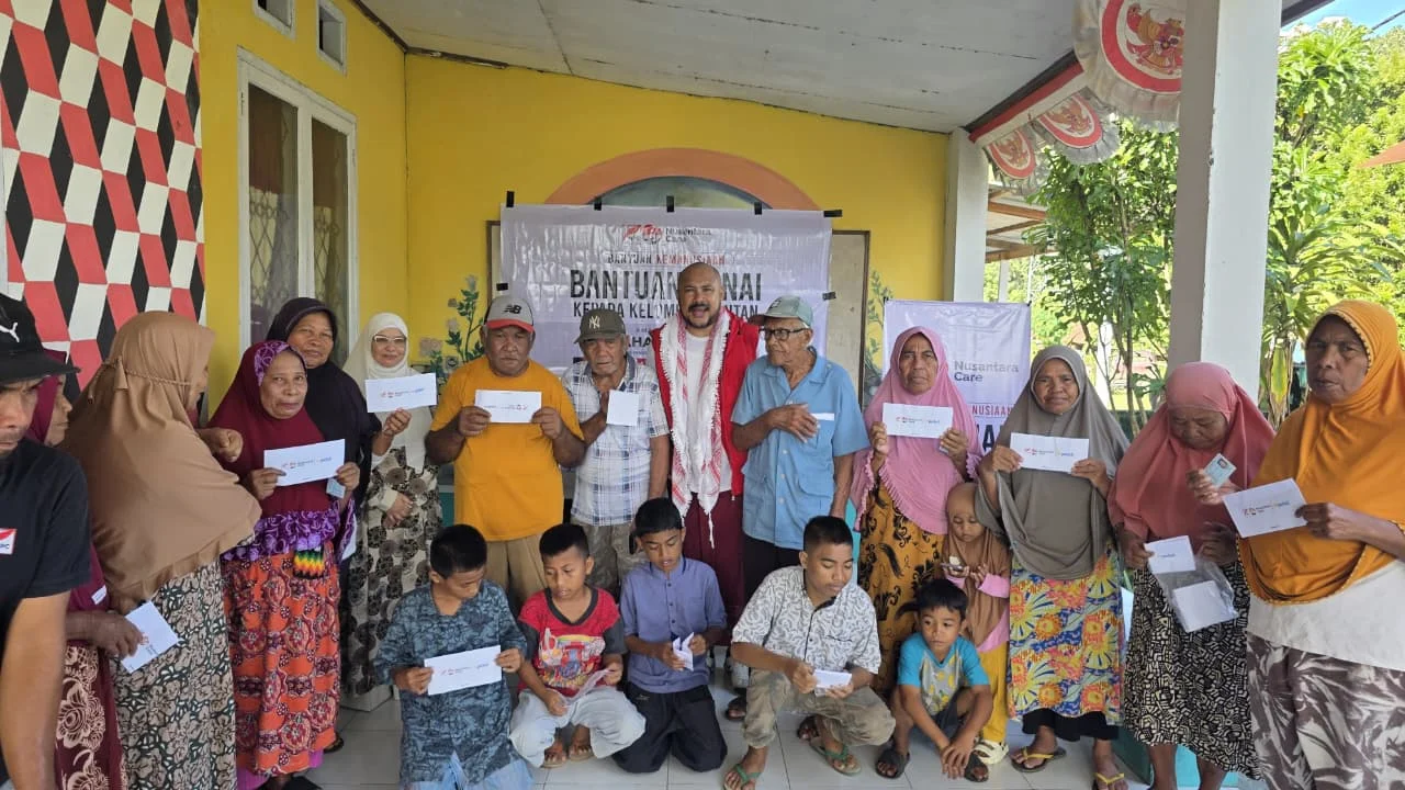 NPC Salurkan Bantuan Tunai untuk Dhuafa hingga Lansia di Halmahera Utara