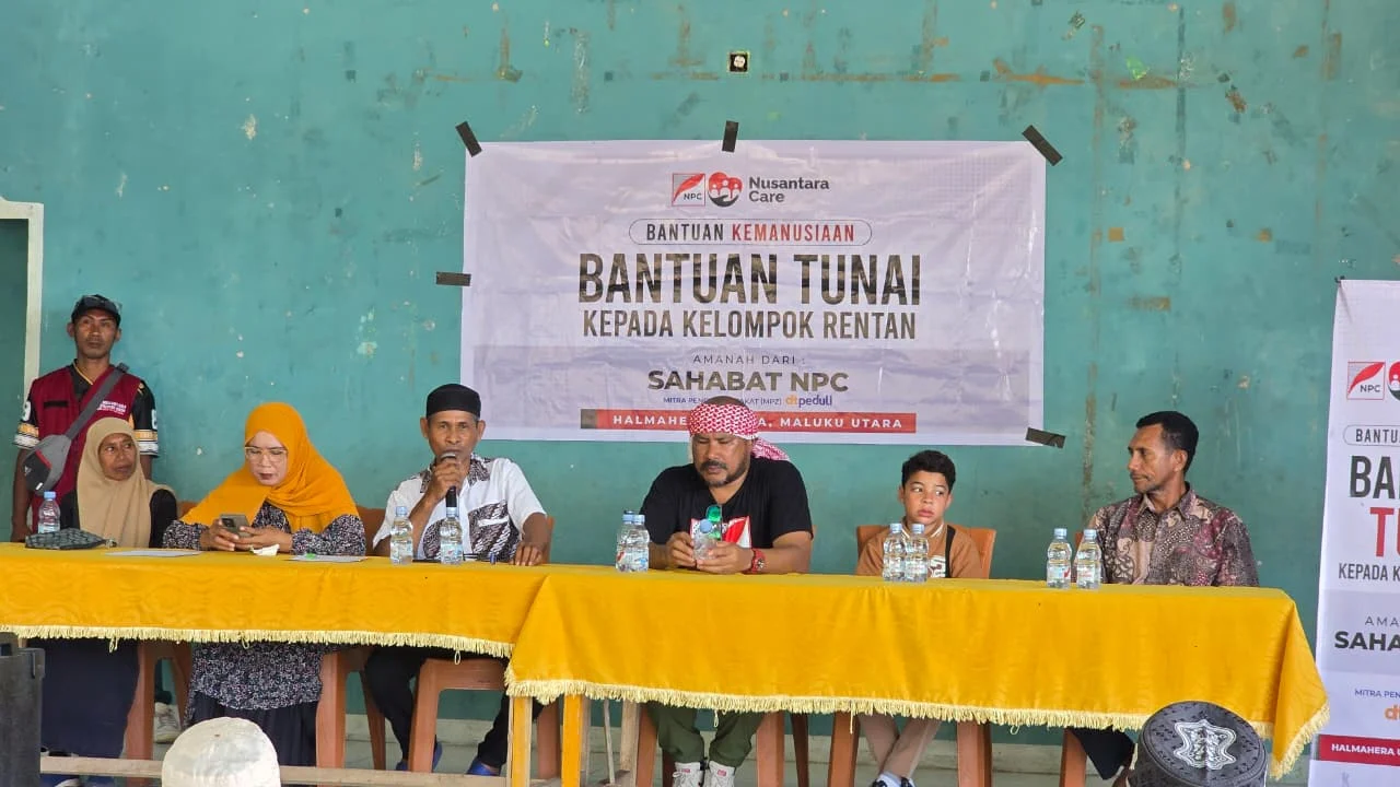 NPC Tembus Kepulauan Halmahera Utara, Salurkan Bantuan untuk Yatim dan Janda