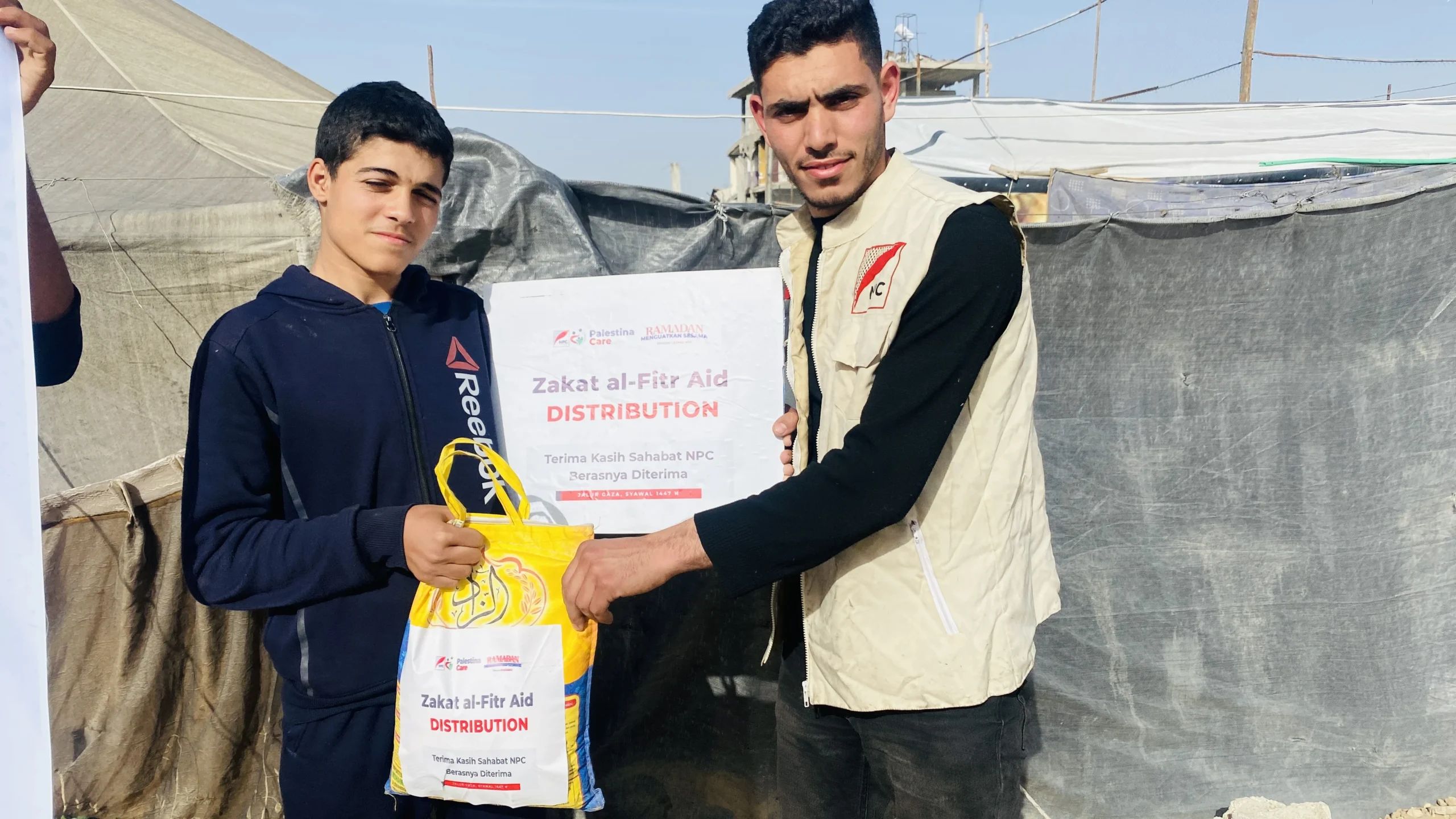 NPC Salurkan 2 Ton Lebih Zakat Fitrah untuk Warga Gaza