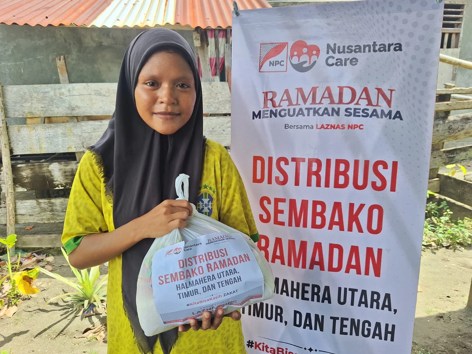 NPC Salurkan Paket Sembako Idulfitri Melalui Pesantren Azzikra