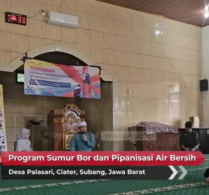 NPC Resmikan Sumur Bor Berbasis IoT di Subang, Layani 600 Warga