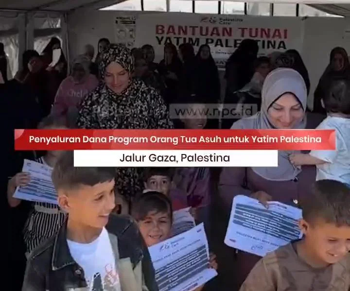 Harapan untuk Gaza: NPC Salurkan Bantuan Tunai kepada 44 Anak Yatim Palestina