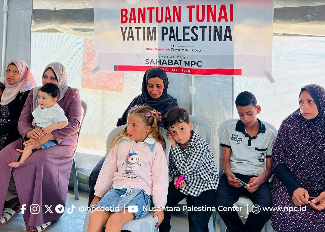 NPC Salurkan Bantuan Tunai untuk 44 Anak Yatim Palestina di Gaza