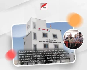 Klinik Kesehatan untuk Pengungsi Palestina Resmi Beroperasi, LAZNAS NPC Ajak Masyarakat Indonesia Dukung Pengadaan Ambulans