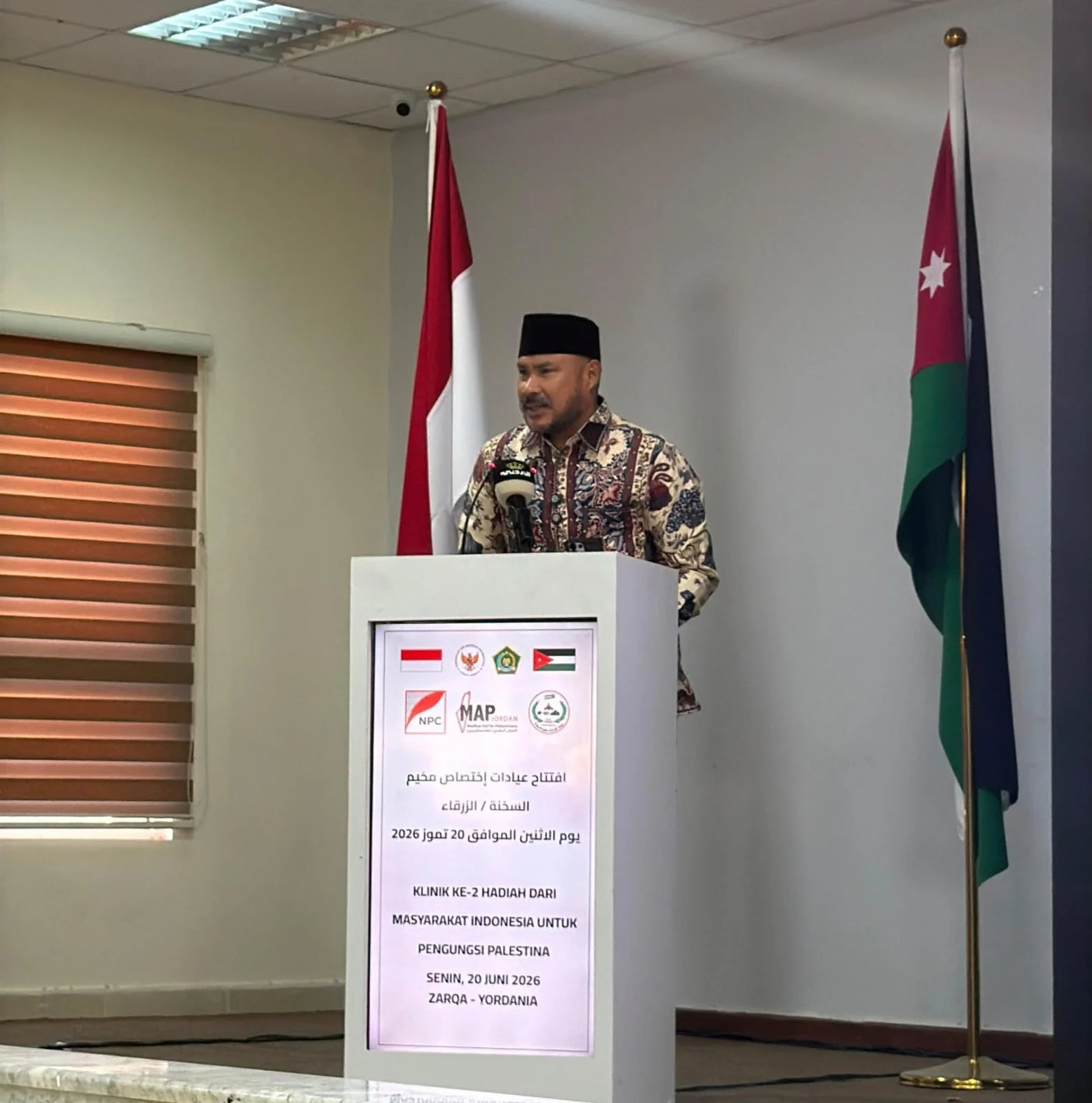 Harapan Baru Pengungsi Palestina, Klinik Indonesia Resmi Dibuka di Kamp Sukhneh Yordania