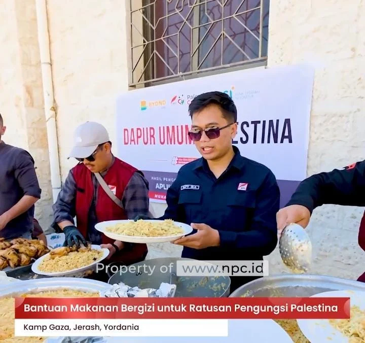 LAZNAS NPC Salurkan 460 Porsi Makanan Bergizi bagi Pengungsi Palestina di Jerash, Yordania