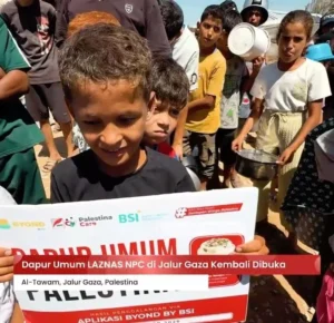 Dapur Umum LAZNAS NPC Kembali Layani 1.000 Pengungsi di Gaza